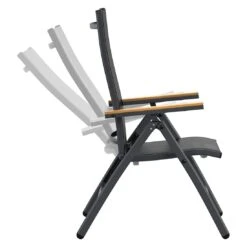 OUTLIV. Kobe Klappsessel Aluminium/Textilene Anthrazit -Outliv outliv kobe klappsessel aluminium textilene 1340793 4