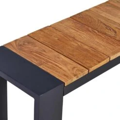 OUTLIV. Konis Gartenbank Aluminium/Teak Recycelt Charcoal/Teak Recycelt -Outliv outliv konis 3 sitzerbank 220cm aluminium teak recycelt 1346656 4