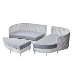 OUTLIV. Korsika Sonneninsel Geflecht Weiß/Grau -Outliv outliv korsika sonneninsel geflecht weiss grau 990982 4