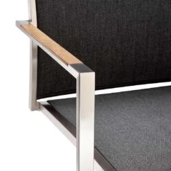 OUTLIV. Kreta Freischwinger Edelstahl/Textilene Silber/Coal -Outliv outliv kreta freischwinger aluminium rope 1365895 5