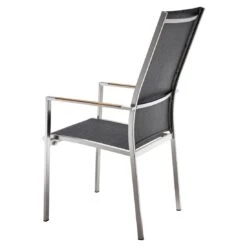 OUTLIV. Kreta Hochlehner Edelstahl/Textilene Silber/Coal -Outliv outliv kreta stapelsessel 133 hoch edelstahl rope 1365917 3