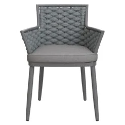 OUTLIV. Leon Diningsessel Aluminium/Rope/Olefin Anthrazit/Anthrazit-Blau-Meliert -Outliv outliv leon diningsessel aluminium rope acryl anthrazit anthrazit blau meliert 1171943 3