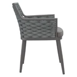 OUTLIV. Leon Diningsessel Aluminium/Rope/Olefin Anthrazit/Anthrazit-Blau-Meliert -Outliv outliv leon diningsessel aluminium rope acryl anthrazit anthrazit blau meliert 1171943 4