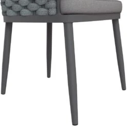 OUTLIV. Leon Diningsessel Aluminium/Rope/Olefin Anthrazit/Anthrazit-Blau-Meliert -Outliv outliv leon diningsessel aluminium rope acryl anthrazit anthrazit blau meliert 1171943 7