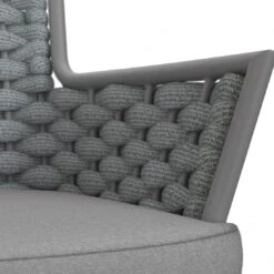 OUTLIV. Leon Diningsessel Aluminium/Rope/Olefin Anthrazit/Anthrazit-Blau-Meliert -Outliv outliv leon diningsessel aluminium rope acryl anthrazit anthrazit blau meliert 1171943 8