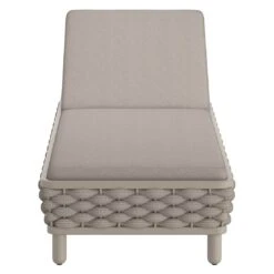 OUTLIV. Leon Gartenliege Aluminium/Rope/Olefin Beige -Outliv outliv leon gartenliege aluminium rope polster grau beige 1100729 4