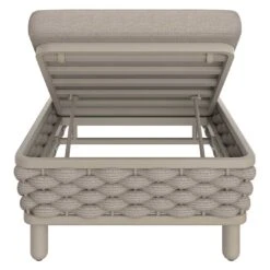 OUTLIV. Leon Gartenliege Aluminium/Rope/Olefin Beige -Outliv outliv leon gartenliege aluminium rope polster grau beige 1100729 8