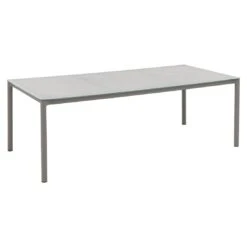 OUTLIV. Leon Gartentisch 220x100cm Aluminium/Glas Grau/Taupe