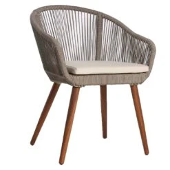 OUTLIV. Lille Gartensessel Akazie/Rope Akazie Geölt/Taupe