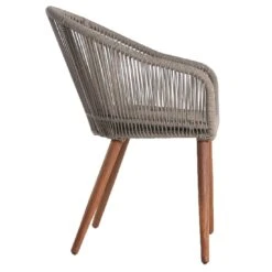 OUTLIV. Lille Gartensessel Akazie/Rope Akazie Geölt/Taupe -Outliv outliv lille diningsessel akazie rope akazie geolt olive 1081083 3