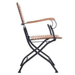 OUTLIV. Lindau Biergartensessel Stahl/Teak Schwarz/Teak -Outliv outliv lindau biergartenklappsessel stahl teak schwarz teak 1081116 3