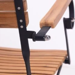 OUTLIV. Lindau Biergartensessel Stahl/Teak Schwarz/Teak -Outliv outliv lindau biergartenklappsessel stahl teak schwarz teak 1081116 5