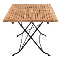 OUTLIV. Lindau Klapptisch 110/150x90x75 Cm Stahl/Teak Dunkelgrau -Outliv outliv lindau klapptisch 110 150x90x75 cm stahl teak 1346161 3