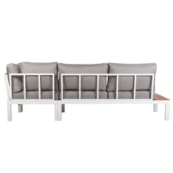 Outliv. Ecklounge Aluminium/Akazie Inkl. Polster Teaklook -Outliv outliv loungeecke aluminium akazie inkl polster 1284385 4