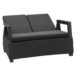 OUTLIV. By Detlef Steves Malaga Loungebank Aluminium/Sunbrella Anthrazit/Sooty -Outliv outliv malaga loungebank aluminium sunbrella 1424041 5