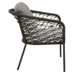 OUTLIV. Mali Gartensessel Aluminium/Rope Anthrazit/Dunkelgrau-Weiß -Outliv outliv mali diningsessel aluminium rope 1353399 3