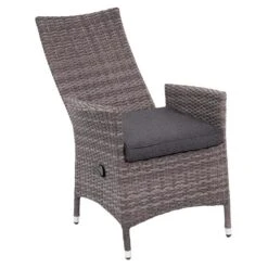 OUTLIV. Mexico Gartenmöbelset 7-tlg. Mit Tisch 200x100cm Grau/Schwarz -Outliv outliv mexico gartenmoebelset 7 tlg mit tisch 200x100cm 1408828 6