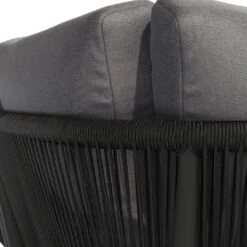 OUTLIV. Monet Ecklounge Aluminium/Rope Inkl. Kissen Schwarz/Dunkelgrau -Outliv outliv monet loungeecke aluminium rope inkl kissen 1412887 10