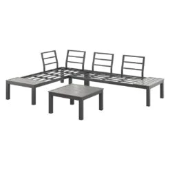 OUTLIV. Morsum Modulare Ecklounge Aluminium/Spunpoly Silber/Grau -Outliv outliv morsum modulare lounge aluminium spupoly silber grau 1228736 4