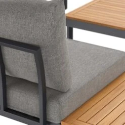 OUTLIV. Naxos Ecklounge Aluminium/Kunstfaser Dunkelgrau/Natur 11 OUTLIV. Naxos Ecklounge Aluminium/Kunstfaser Dunkelgrau/Natur -Outliv outliv naxos loungeecke aluminium akazie inkl kissen 1427385 12