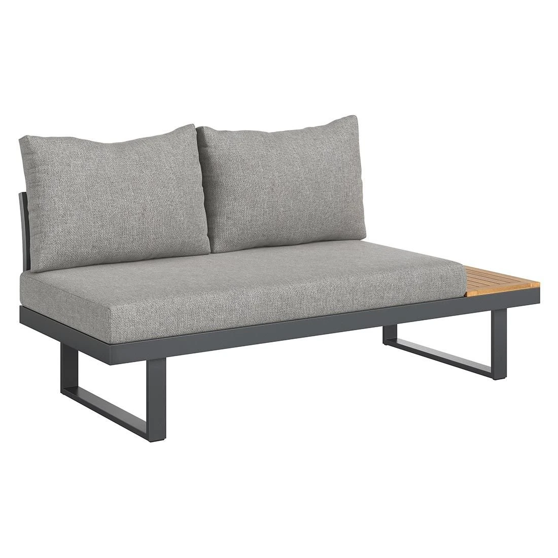 OUTLIV. Naxos Ecklounge Aluminium/Kunstfaser Dunkelgrau/Natur OUTLIV. Naxos Ecklounge Aluminium/Kunstfaser Dunkelgrau/Natur -Outliv outliv naxos loungeecke aluminium akazie inkl kissen 1427385 8