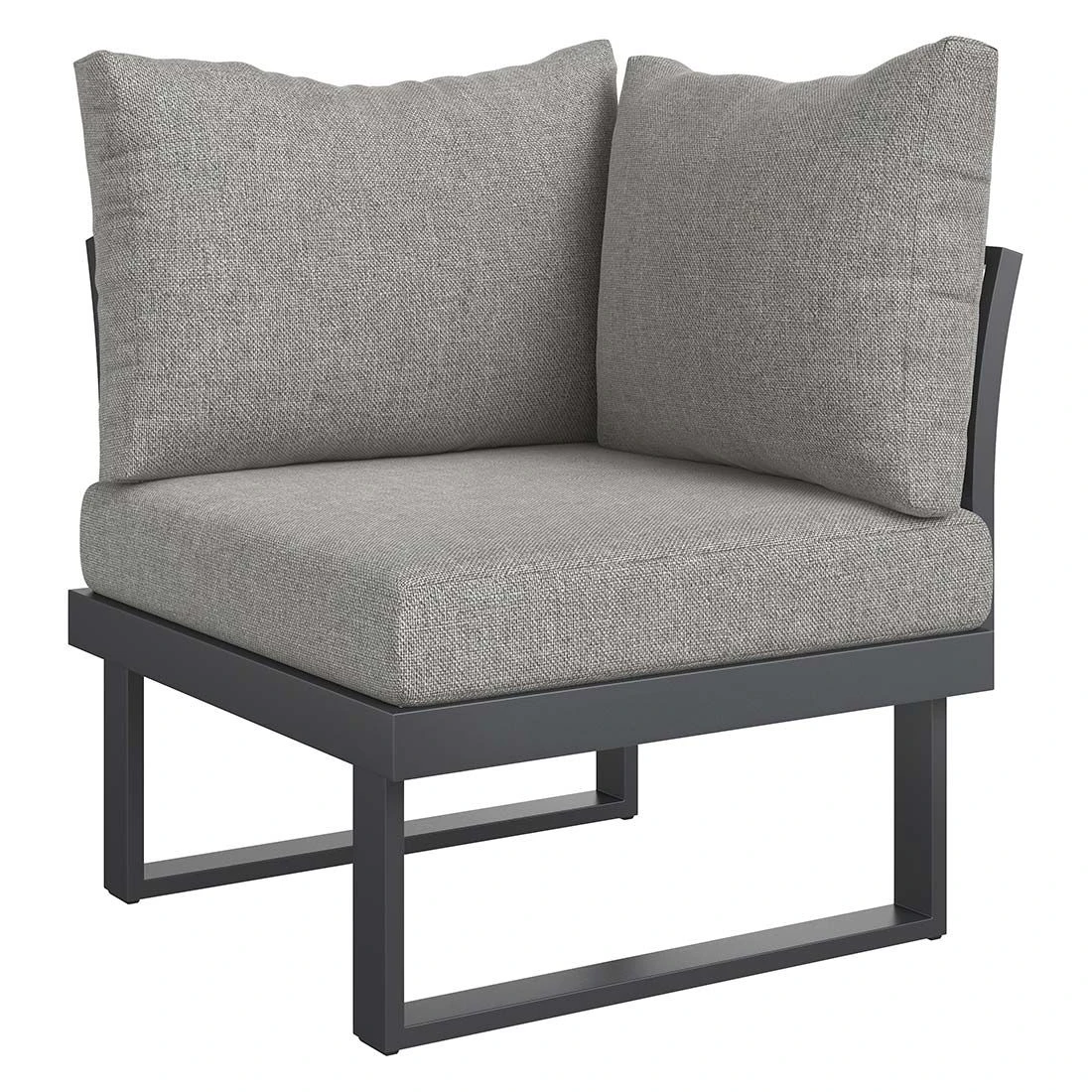 OUTLIV. Naxos Ecklounge Aluminium/Kunstfaser Dunkelgrau/Natur OUTLIV. Naxos Ecklounge Aluminium/Kunstfaser Dunkelgrau/Natur -Outliv outliv naxos loungeecke aluminium akazie inkl kissen 1427385 9