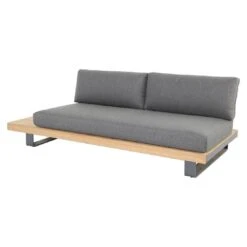 OUTLIV. New York Ecklounge Aluminium/Olefin Teak Natur -Outliv outliv new york lounge corner set alu teak natur teak natur 1267434 5