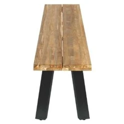 OUTLIV. Ohio Gartenbank Edelstahl/Teak Recycelt Charcoal/Teak Recycelt -Outliv outliv ohio 4 sitzerbank 200cm edelstahl teak recycelt 1347316 3