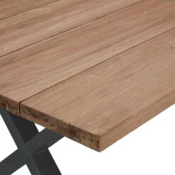 OUTLIV. Hudson Gartenmöbelset 3-tlg. Tisch 220x100cm Edelstahl/Teak Recycelt Charcoal/Teak Recycelt -Outliv outliv ohio gartenmoebelset 3 tlg aluminium teak recycelt 1400523 6