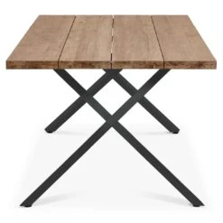 OUTLIV. Hudson Gartentisch 220x100cm Edelstahl/TeakRecycelt Charcoal/Teak Recycelt -Outliv outliv ohio gartentisch 220x100cm edelstahl teakrecycelt 1347338 3