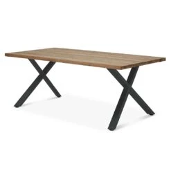 OUTLIV. Hudson Gartentisch 220x100cm Edelstahl/TeakRecycelt Charcoal/Teak Recycelt -Outliv outliv ohio gartentisch 220x100cm edelstahl teakrecycelt 1347338 4