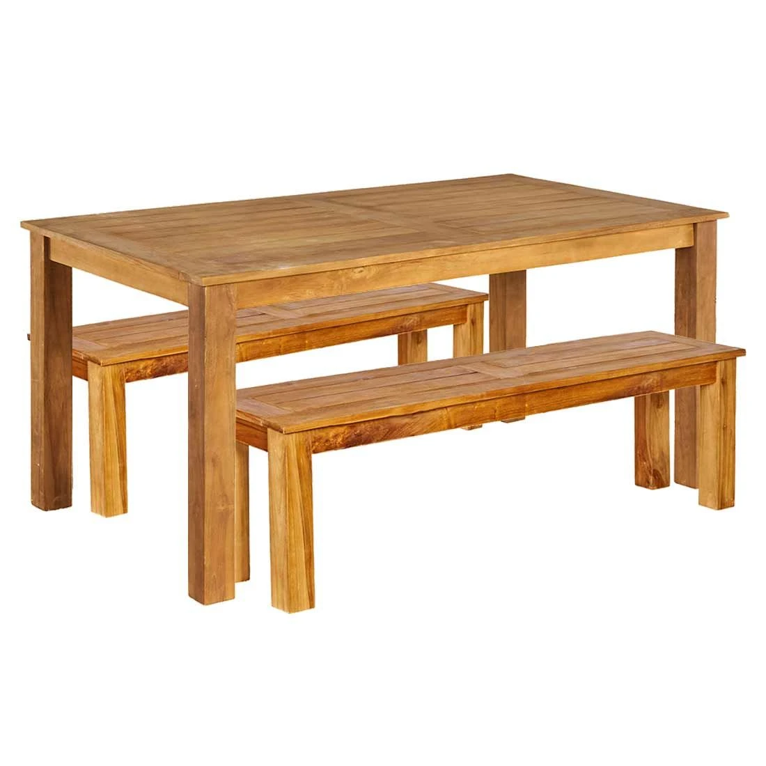 OUTLIV. Ontako Gartenmöbelset 3-tlg. Tisch 160x90cm Teak Natur OUTLIV. Ontako Gartenmöbelset 3-tlg. Tisch 160x90cm Teak Natur -Outliv outliv ontako gartenmoebelset 3 tlg aluminium teak recycelt 1400534 1