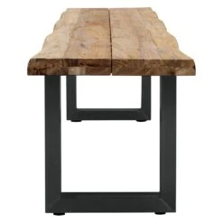 OUTLIV. Orlando Gartenbank 200cm Edelstahl/Teak Recycelt Charcoal/Teak Recycelt -Outliv outliv orlando 4 sitzerbank 200cm aluminium teak recycelt 1346953 3