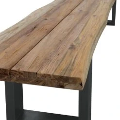 OUTLIV. Orlando Gartenbank 240cm Edelstahl/Teak Recycelt Charcoal/Teak Recycelt -Outliv outliv orlando 4 sitzerbank 240cm aluminium teak recycelt 1346964 4 1