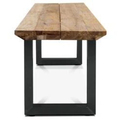 OUTLIV. Orlando Gartenmöbelset 3-tlg. Tisch 240x100cm Edelstahl/Teak Recycelt Charcoal/Teak Recycelt -Outliv outliv orlando gartenmoebelset 3 tlg tisch 240x100cm edelstahl teak recycelt 1407926 6