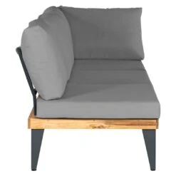 OUTLIV. Oro Ecklounge 3-tlg. Stahl/Suntex Anthrazit/Hellgrau -Outliv outliv oro loungeset 3 tlg stahl suntex 1371538 7