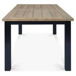 OUTLIV. Oxford Ausziehtisch 200/260x100cm Edelstahl/Teak Recycelt Charcoal/Teak Recycelt -Outliv outliv oxford ausziehtisch 200 260x100cm edelstahl teak recycelt 1347371 3