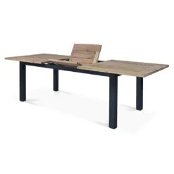 OUTLIV. Oxford Ausziehtisch 200/260x100cm Edelstahl/Teak Recycelt Charcoal/Teak Recycelt -Outliv outliv oxford ausziehtisch 200 260x100cm edelstahl teak recycelt 1347371 4