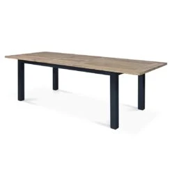 OUTLIV. Oxford Ausziehtisch 200/260x100cm Edelstahl/Teak Recycelt Charcoal/Teak Recycelt -Outliv outliv oxford ausziehtisch 200 260x100cm edelstahl teak recycelt 1347371 6