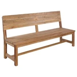 OUTLIV. Oxford Gartenbank Mit Rückenlehne 190cm Teak Teak Recycelt