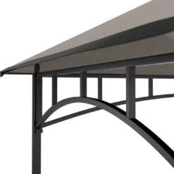 OUTLIV. Gartenpavillon 152x244cm Stahl/Stoff Schwarz/Grau -Outliv outliv pavillon 152x244cm stahl stoff 1396640 5