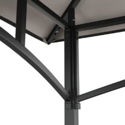 OUTLIV. Gartenpavillon 152x244cm Stahl/Stoff Schwarz/Grau -Outliv outliv pavillon 152x244cm stahl stoff 1396640 6