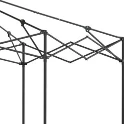 OUTLIV. Gartenpavillon 335x335cm Stahl/Stoff Schwarz/Weiß -Outliv outliv pavillon 335x335cm stahl stoff 1396629 9