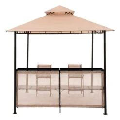 OUTLIV. Gartenpavillon Mit Bar & 2 Stühlen Beige -Outliv outliv pavillon mit bar 2 stuehlen 1288719 4