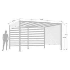 OUTLIV. Gartenpergola 305x366cm Stahl/Stoff Schwarz/Weiß 8 OUTLIV. Gartenpergola 305x366cm Stahl/Stoff Schwarz/Weiß -Outliv outliv pergola 305x366cm stahl stoff 1396607 9