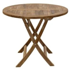 OUTLIV. Portland Klapptisch Teak Natur -Outliv outliv portland gartentisch durchm90cm teak natur 1346832 3