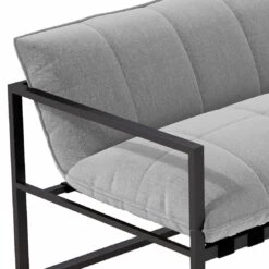 OUTLIV. By Detlef Steves Reef Gartensofa 150cm Aluminium/Sunbrella Schwarz/Flanelle -Outliv outliv reef loungesofa 150cm aluminium sunbrella 1341244 3