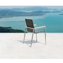 OUTLIV. Rimini Gartenmöbelset 5-tlg. Mit Tisch 140x80 Cm Schwarz/Concrete -Outliv outliv rimini gartenmoebelset 5 tlg mit tisch 140x80 cm 1441883 11