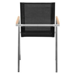 OUTLIV. Rimini Gartenmöbelset 5-tlg. Mit Tisch 140x80 Cm Schwarz/Concrete -Outliv outliv rimini gartenmoebelset 5 tlg mit tisch 140x80 cm 1441883 9