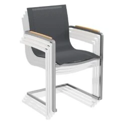 OUTLIV. Rimini Gartenmöbelset 7-tlg. Mit Tisch 220x100 Cm Silber-Schwarz/Zement Dunkel -Outliv outliv rimini gartenmoebelset 7 tlg mit tisch 220x100 cm 1423480 9